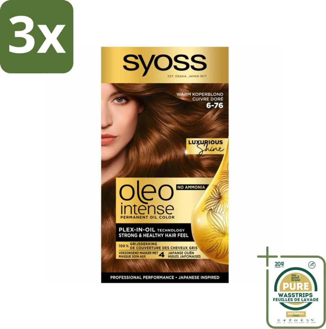 SYOSS Oleo Intense Haarverf 6-76 Warm Koperblond - 345ml