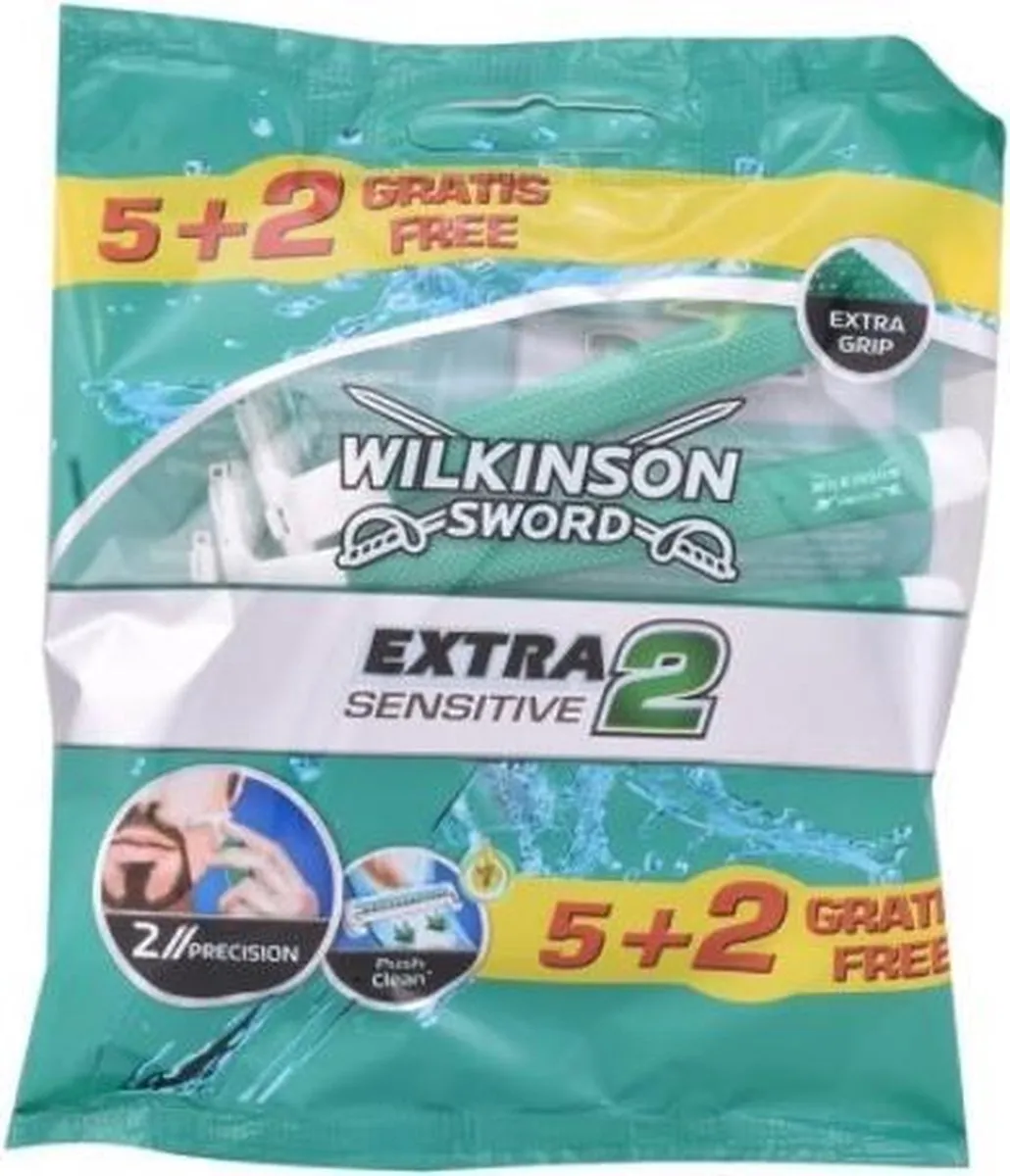 Wilkinson Sword Extra 2 Sensitive Wegwerpscheermesjes - 5 Stuks