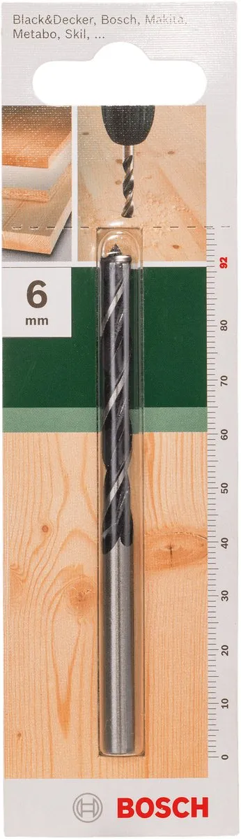 Bosch Houtspiraalboren 6mm x 55mm - 1 Stuk - MPN 2609255203