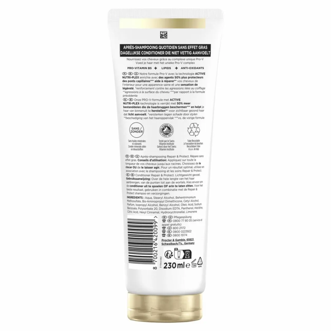Pantene – Conditioner – Repair & Protect – 230 ml - 1 stuk