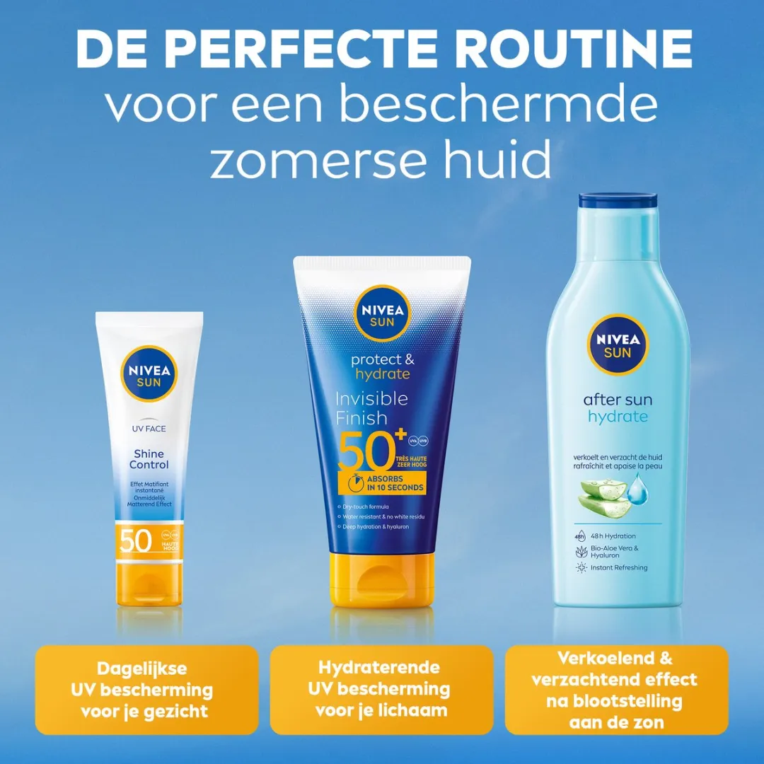 NIVEA SUN Face Shine Control Zonnebrandcrème SPF 50 - 50ml - afbeelding 6 van 6