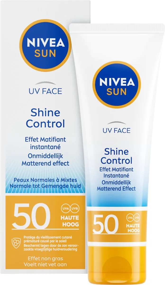 NIVEA SUN Face Shine Control Zonnebrandcrème SPF 50