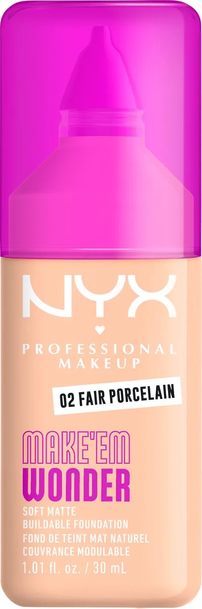 NYX Make 'EM Wonder Foundation Fair Porcelain 30ml