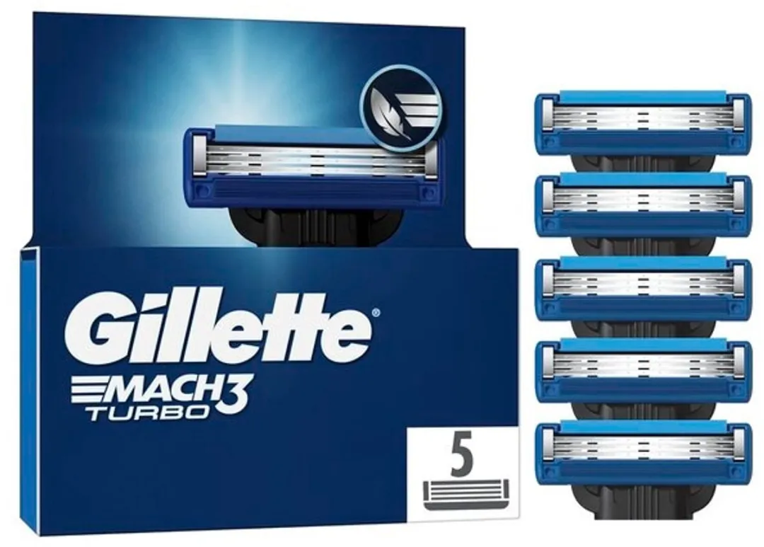 Gillette Mach3 Turbo Scheermesjes 5 Stuks