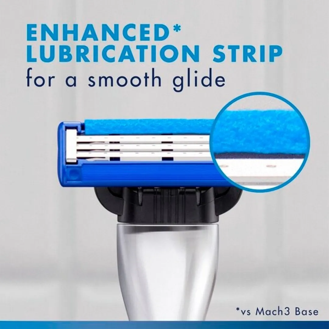 Gillette Mach3 Turbo Scheermesjes 5 Stuks - Blauw
