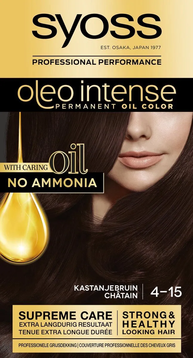 SYOSS Oleo Intense Haarverf Mokka Bruin - 115ml x 18