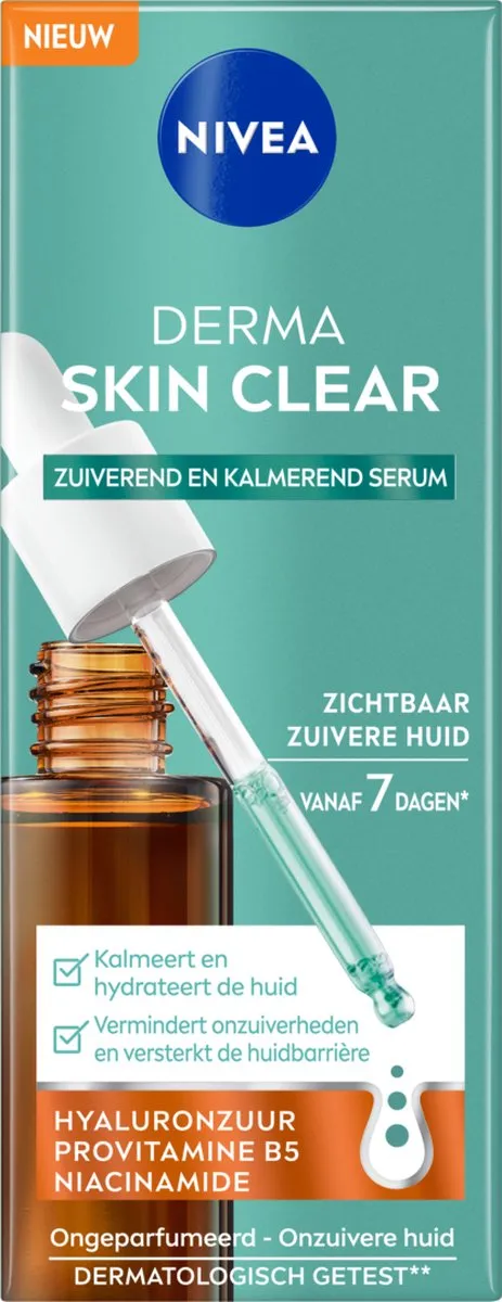 NIVEA Derma Skin Clear Serum 30ml - Hyaluronzuur & Niacinamide