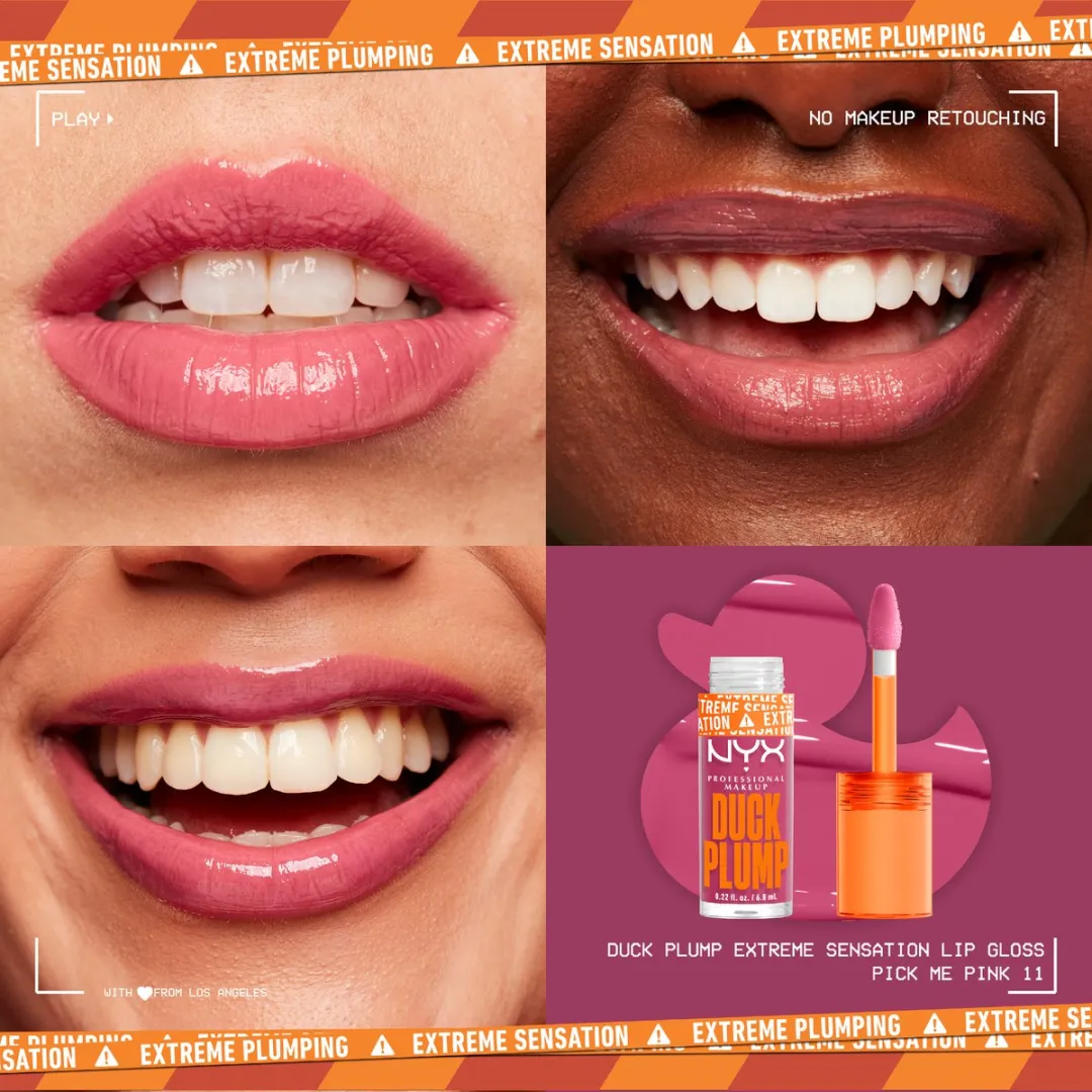 NYX Duck Plump Plumping Lipgloss Pick Me Pink - 6,8ml