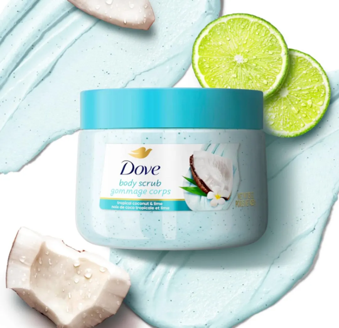 Dove Body Scrub Tropical Coconut & Lime 444ml