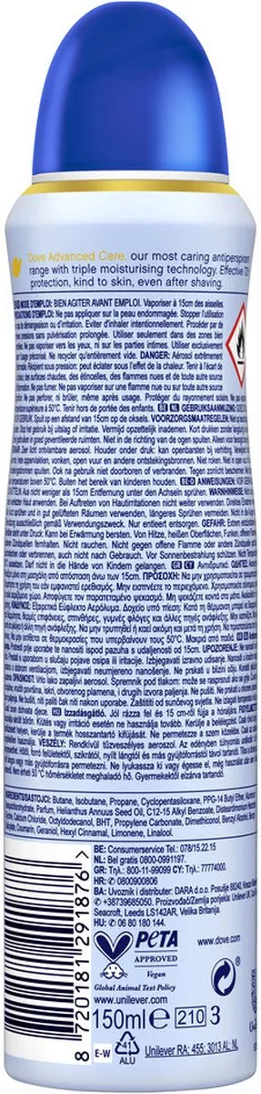 Dove Deodorant Spray Talco - 150ml