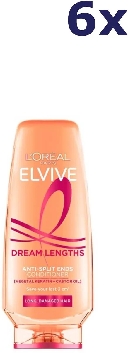 L'Oréal Paris Elvive Dream Lengths Conditioner 500ml - 6 Stuks