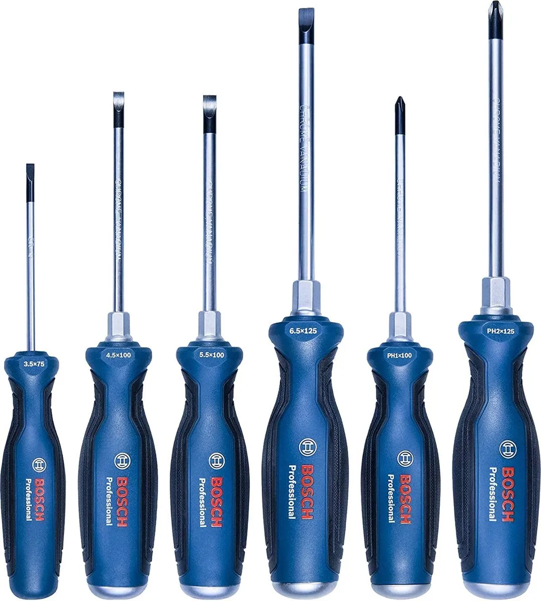 Bosch Professional 1600A016BF Schroevendraaierset 6-delig - Blauw/Zwart
