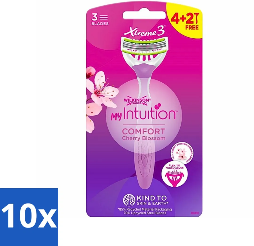 Wilkinson Sword Xtreme 3 My Intuition Wegwerpscheermesjes - 6 Stuks - Paars