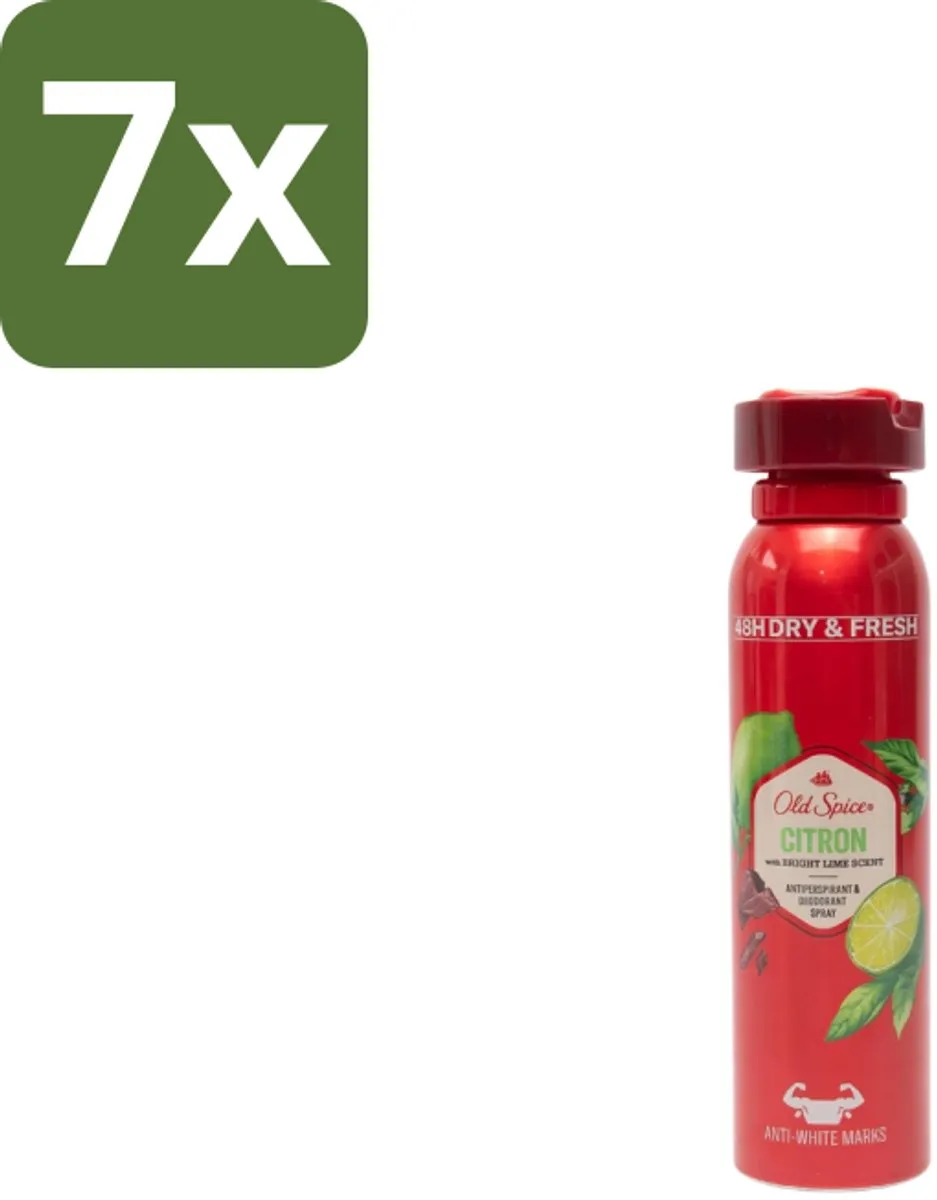 Old Spice Deospray Citron 150ml - 7 Stuks