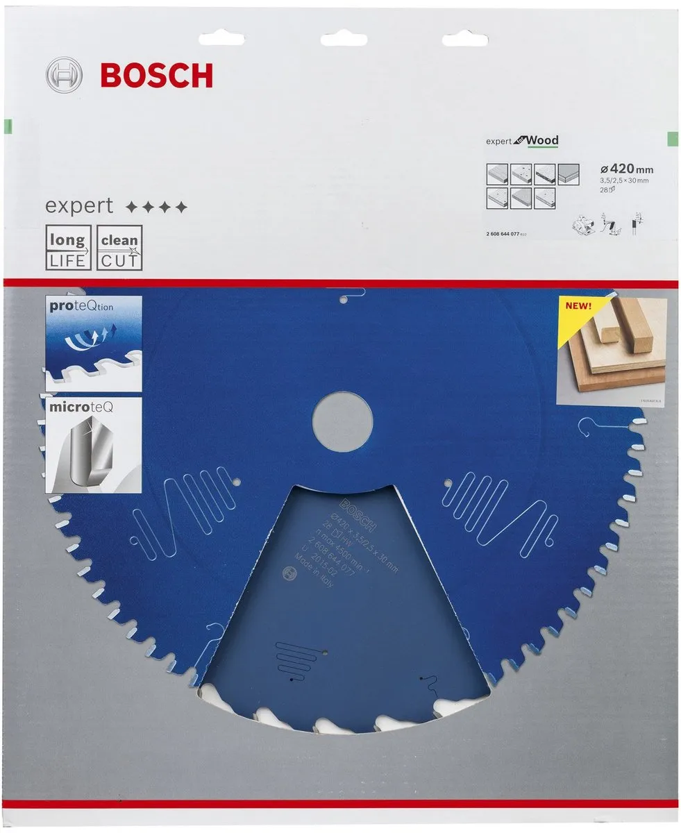 Bosch CIRKZB EXPERT WOOD 420X30 Cirkelzaagblad - 28 Tanden - afbeelding 4 van 6