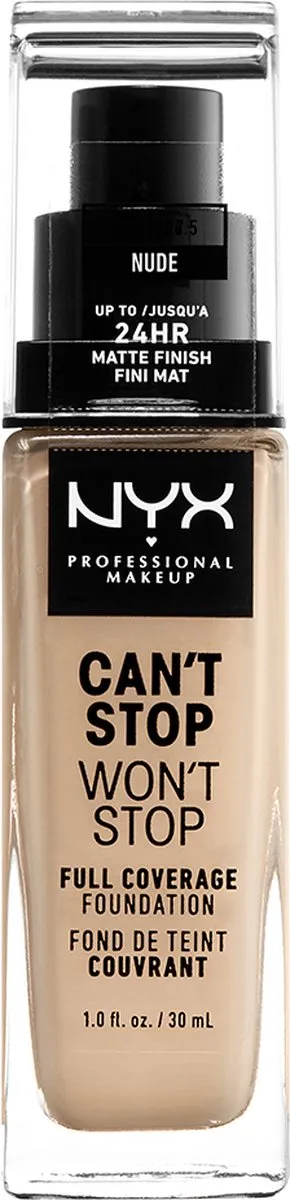 NYX Can't Stop Won't Stop Foundation Nude - 30ml