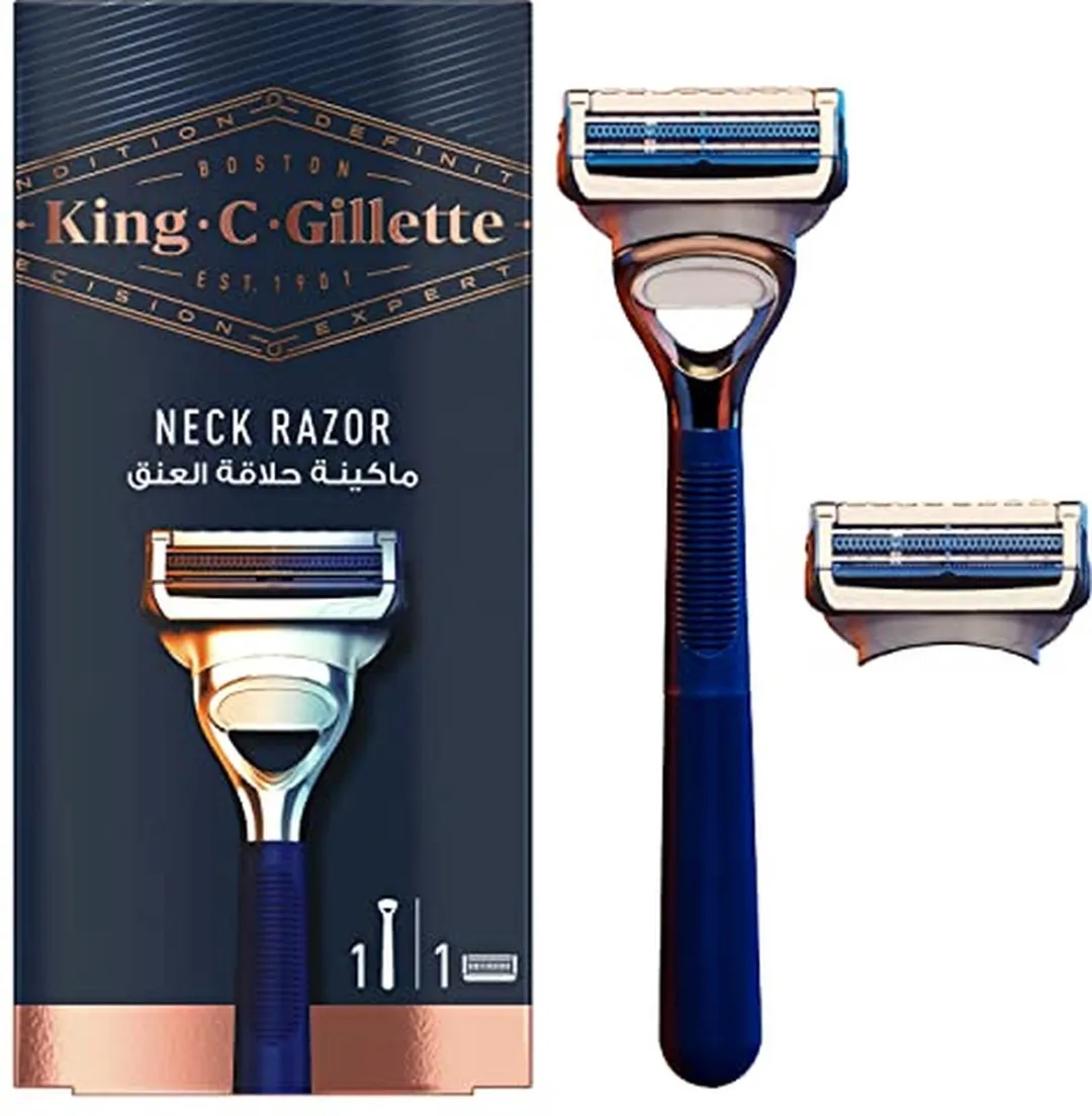 Gillette King C Neck Razor Blauw