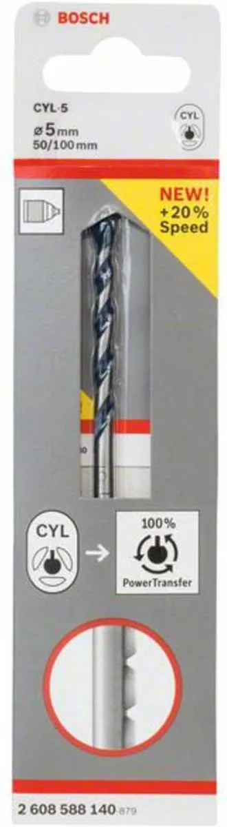 Bosch CYL-5 Betonboren 5mm - 5 Stuks