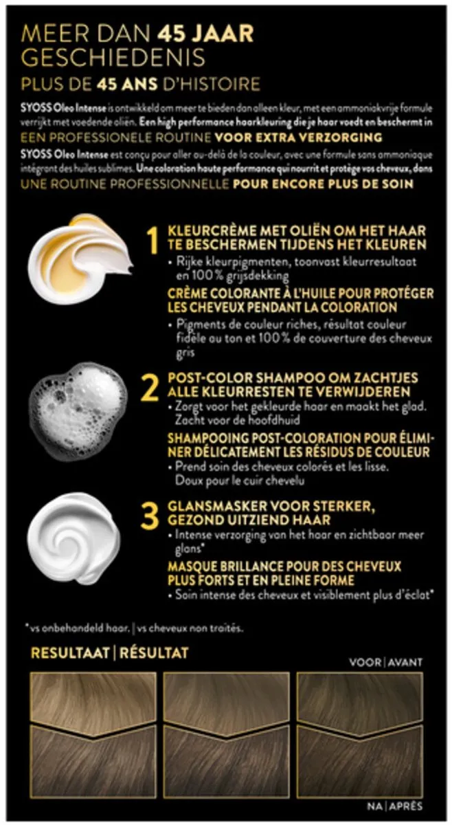 SYOSS Oleo Intense Haarverf 5-54 Licht Asbruin - 230ml