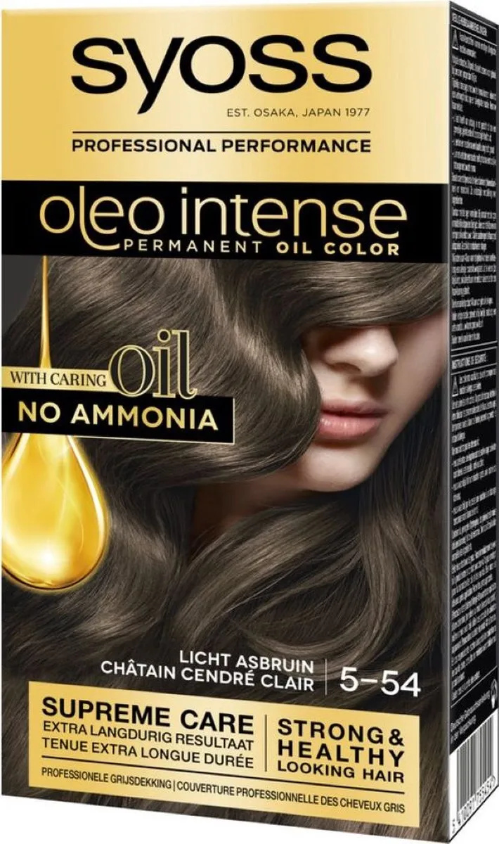 SYOSS Oleo Intense Haarverf 5-54 Licht Asbruin - 230ml