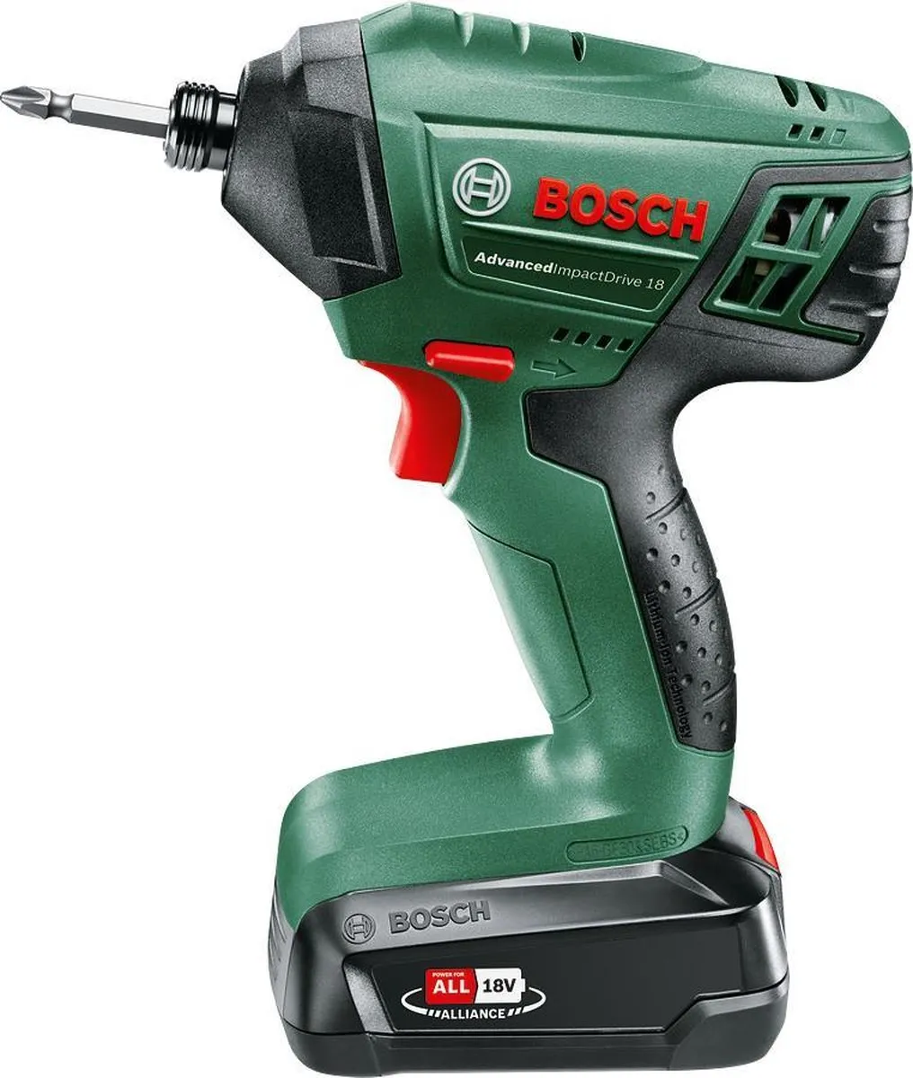 Bosch AdvancedImpactDrive 18 Accudraaislagmoeraanzetter  - Dubbele schroefbit - Met 1x 18 V accu en lader