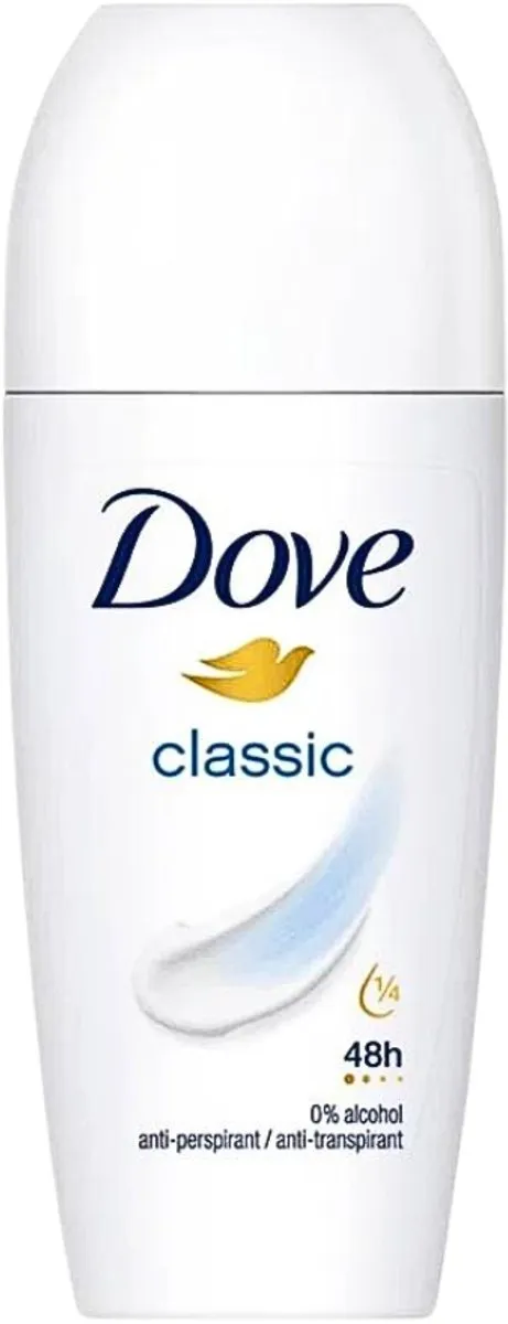 Dove Classic Roll-on Deodorant 100ml - 2 Stuks