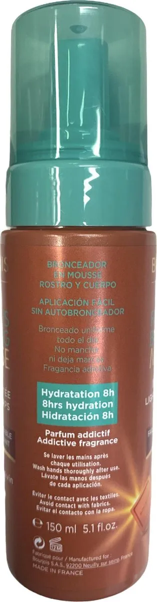 Bourjois Paris Fabulous Bronzing Mousse 150ml - Medium