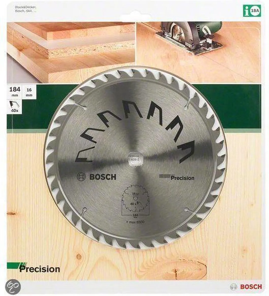 Bosch Professional Precision Cirkelzaagblad 184mm - 40 Tanden