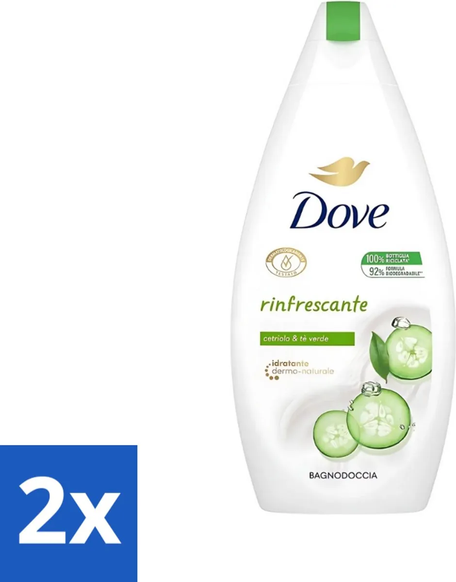 Dove Refreshing Douchegel Komkommer & Groene thee 900ml