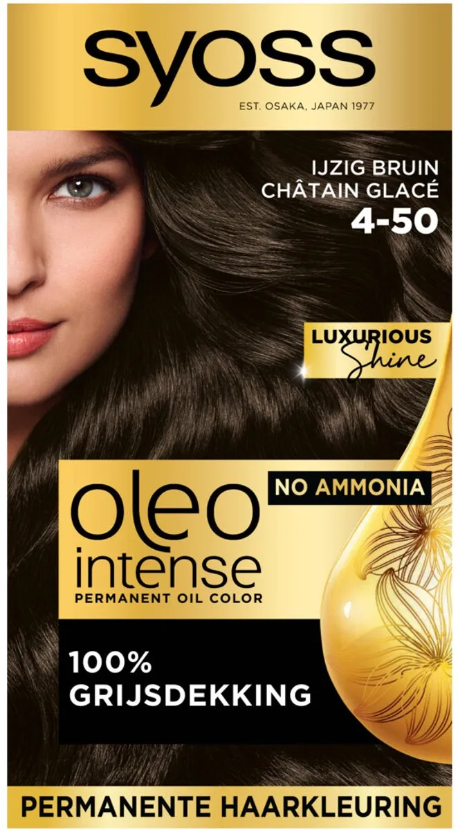 SYOSS Oleo Intense Haarverf 4-50 Ijzig Bruin - 575ml