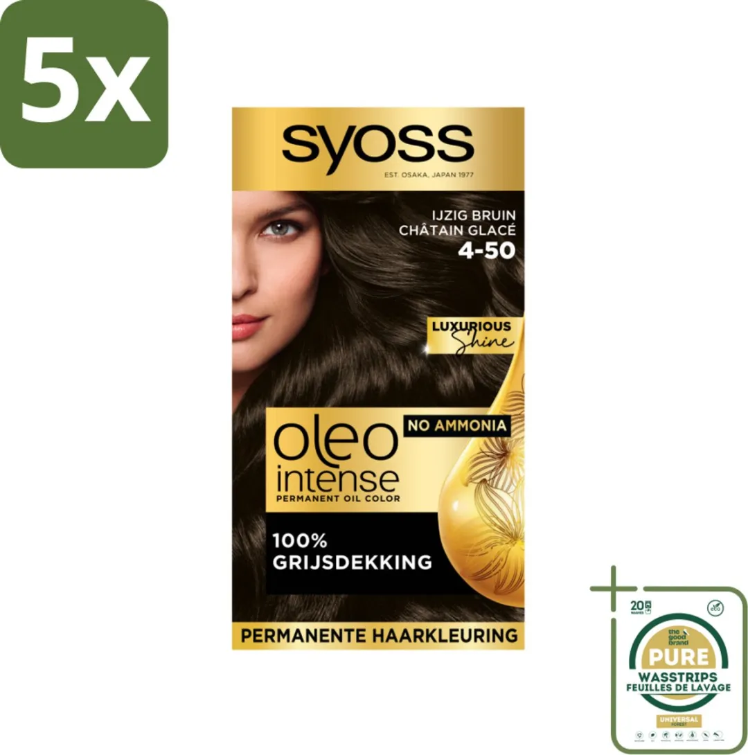 SYOSS Oleo Intense Haarverf 4-50 Ijzig Bruin - 575ml