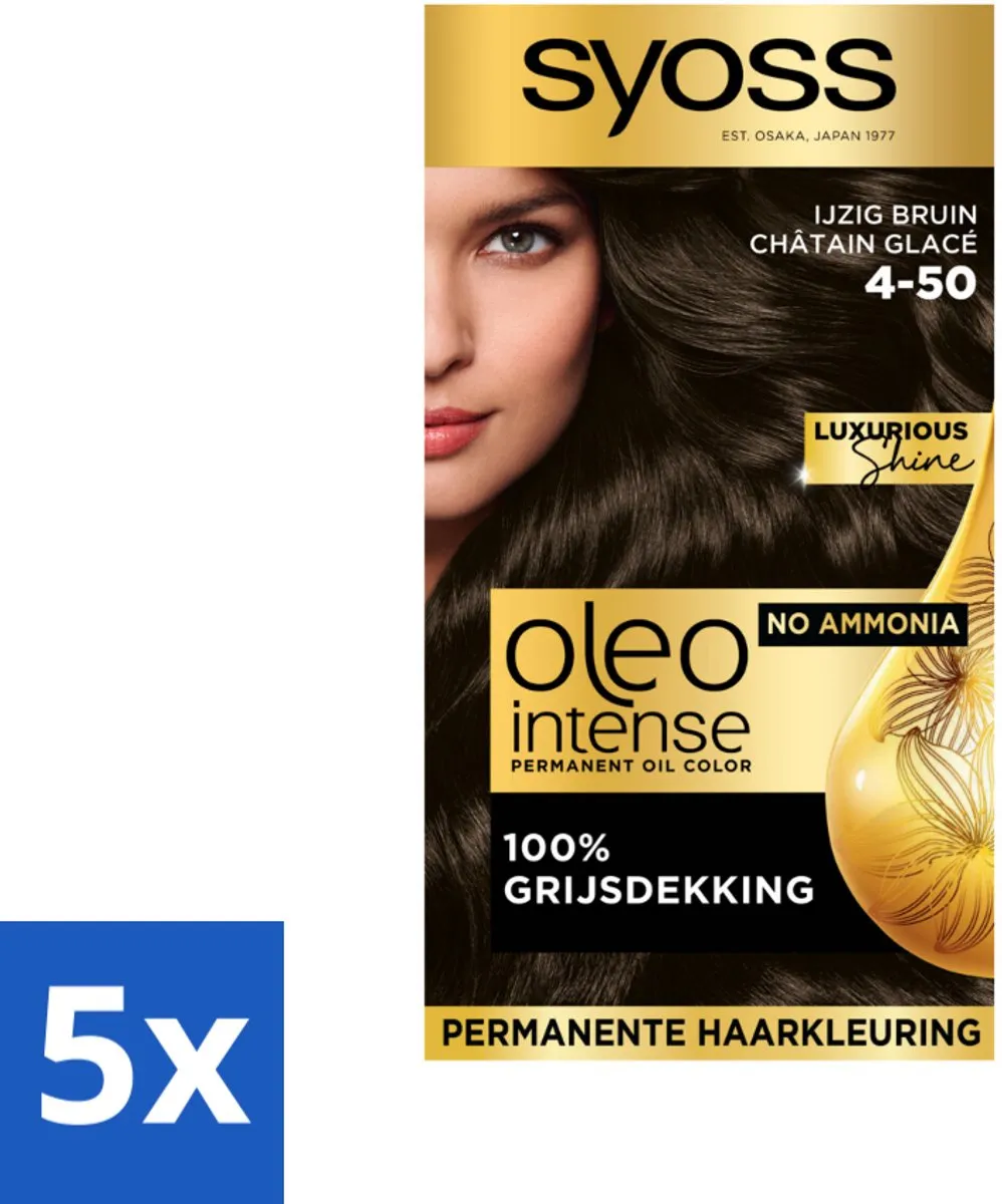 SYOSS Oleo Intense Haarverf 4-50 Ijzig Bruin - 575ml