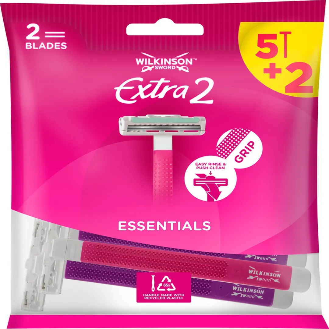 Wilkinson Sword Extra 2 Essentials Beauty Wegwerpscheermesjes 7 Stuks