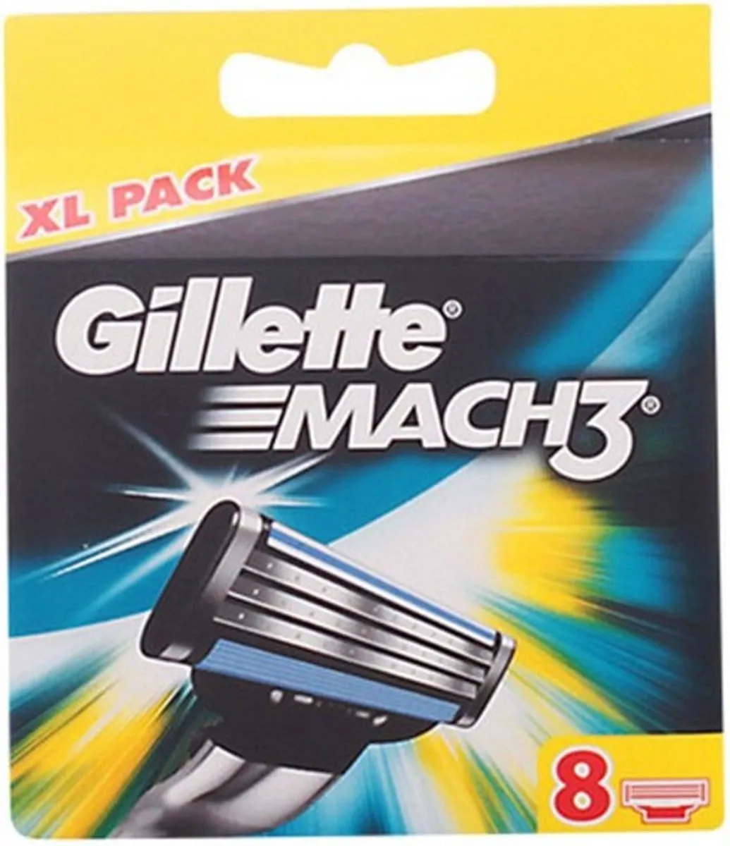 Gillette Mach 3 Scheermesjes - 8 Stuks - 3 Bladen