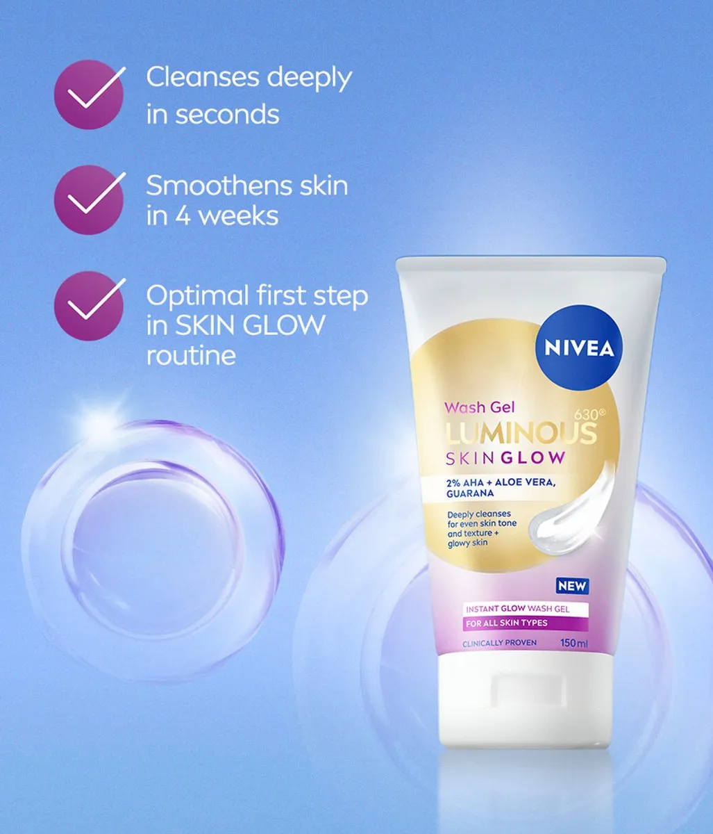 NIVEA Luminous630 Skin Glow Reinigingsgel 150ml