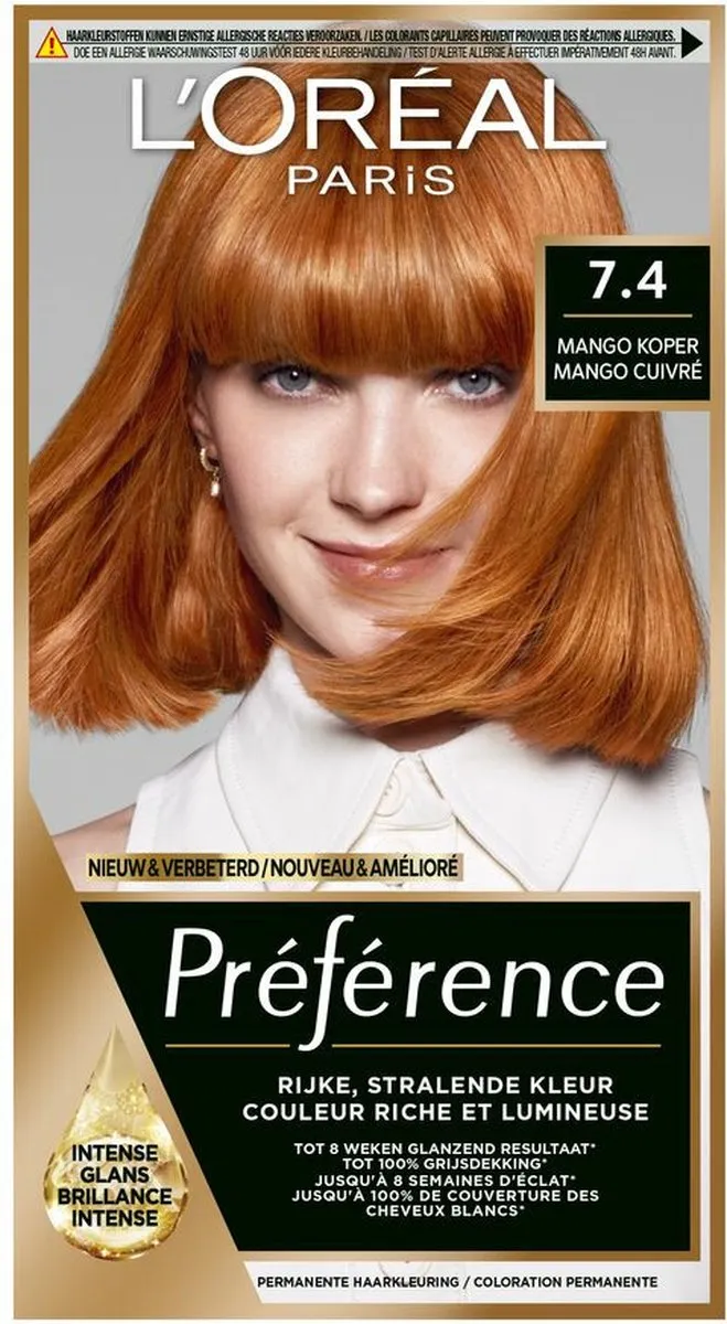 L'Oréal Paris Preference 7.4 Mango Haarkleuring