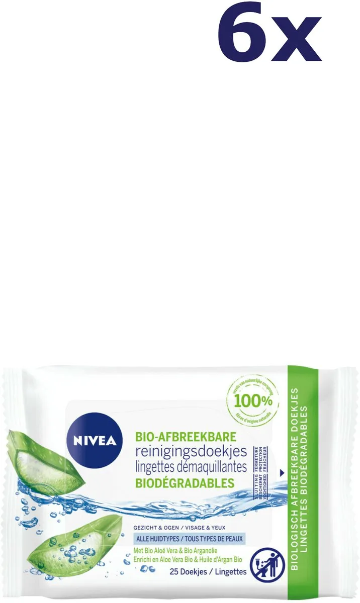NIVEA Biologisch Afbreekbare Reinigingsdoekjes 150 Stuks - afbeelding 6 van 6