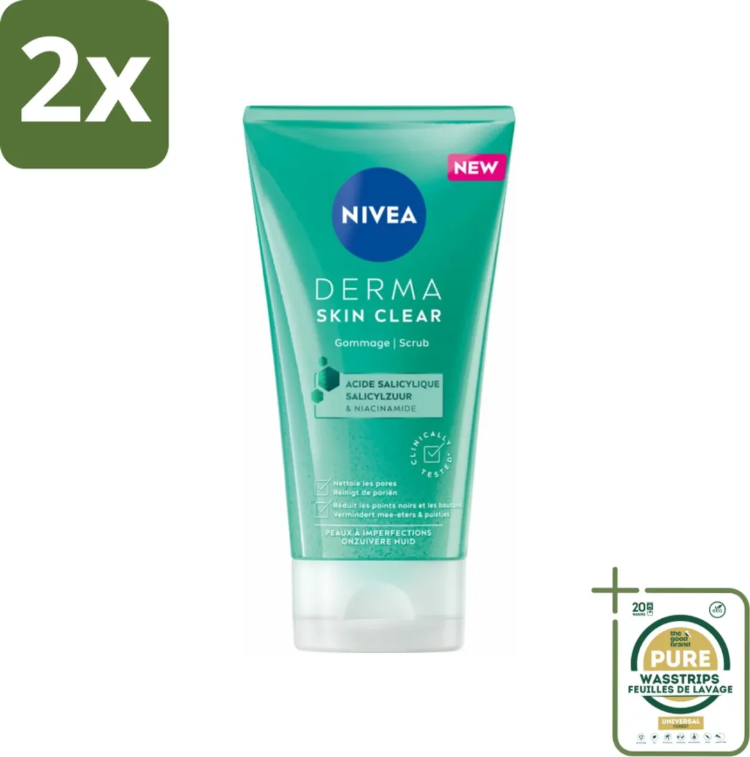 NIVEA Derma Huidzuiver Gezichtscrub 150ml