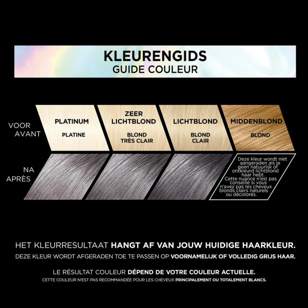 L'Oréal Paris Preference Vivids 9.112 Smokey Grey Permanent Haarkleuring - 3 Stuks