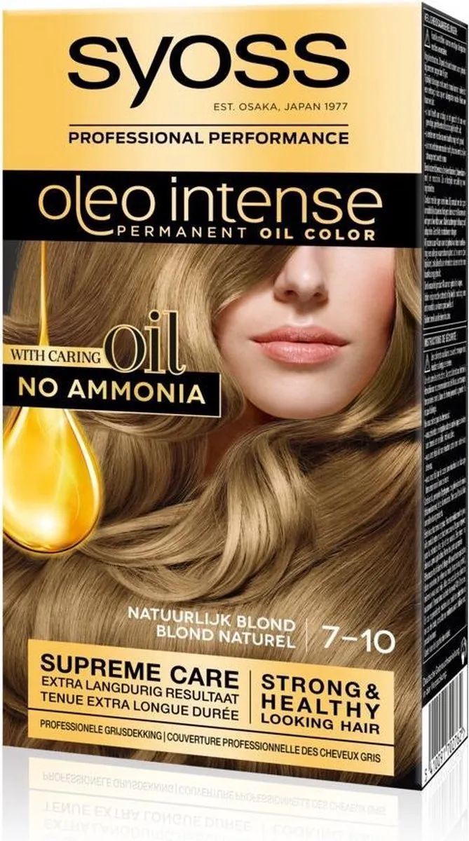SYOSS Oleo Intense Haarverf 7-10 Natuurlijk Blond - 12 Stuks