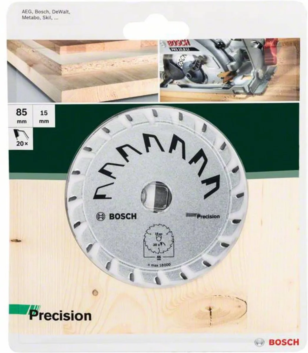 Bosch Cirkelzaagblad 85x1.1/0.7x15 20T - Hout