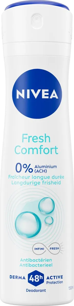 NIVEA Fresh Comfort Deodorant Spray 6x150ml - 48u Bescherming