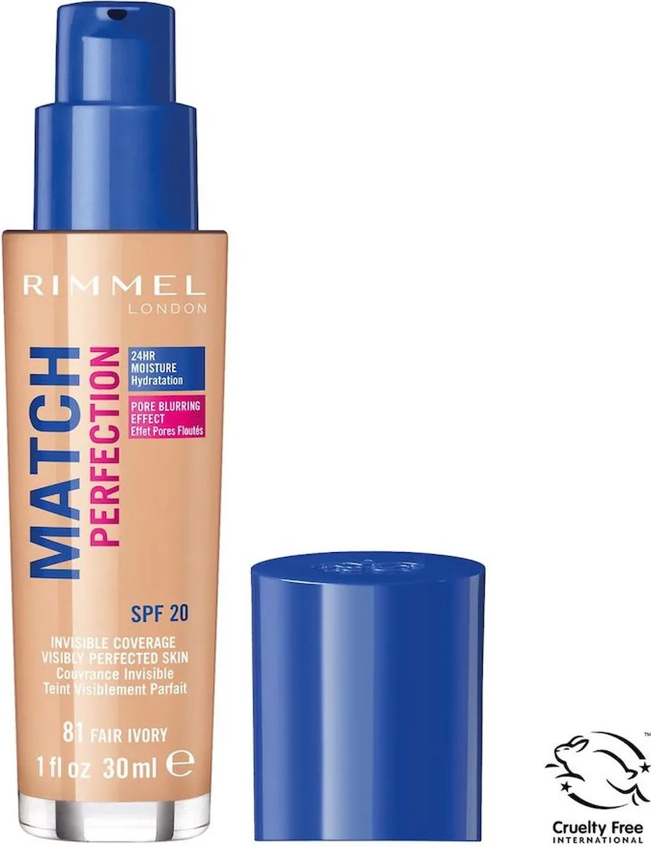 Rimmel London Match Perfection Foundation 81 Fair Ivory