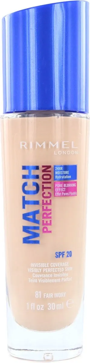 Rimmel London Match Perfection Foundation 81 Fair Ivory