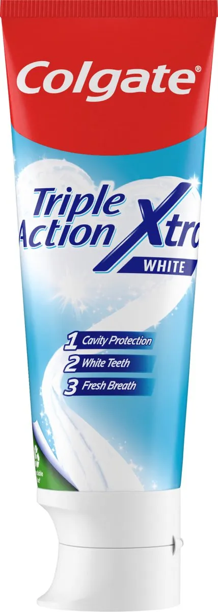 Colgate Triple Action Whitening Tandpasta - 450ml (6x75ml)