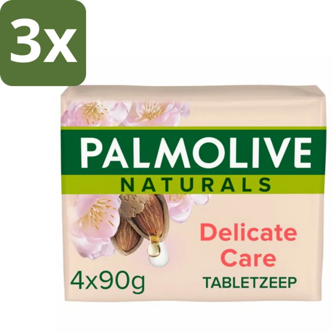 Palmolive Tabletzeep Naturals Amandel Melk 27 Stuks (3x9)