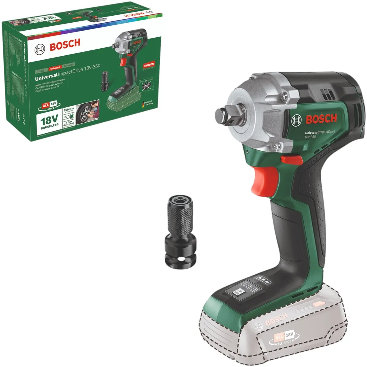 Bosch UniversalImpactDrive 18V-350 Slagschroevendraaier 350Nm - 3 standen