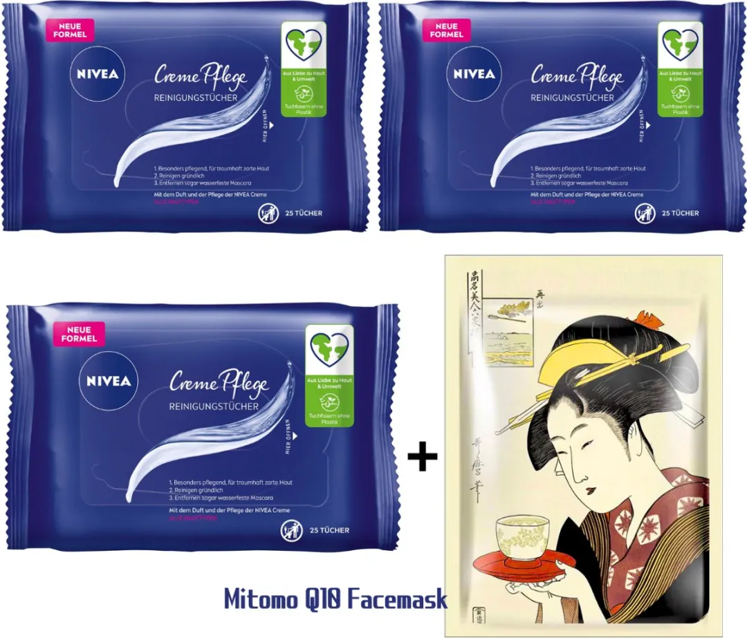 NIVEA Creme Care Gezicht Reinigingsdoekjes 75 Stuks