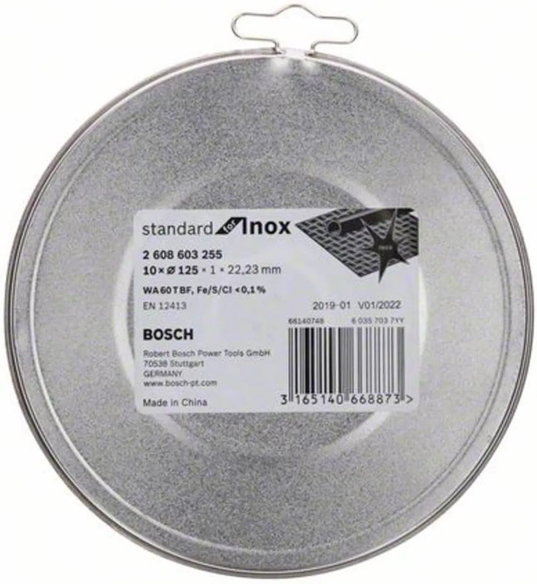 Bosch Doorslijpschijf Standard for Inox 125mm - 10 Stuks - afbeelding 6 van 6