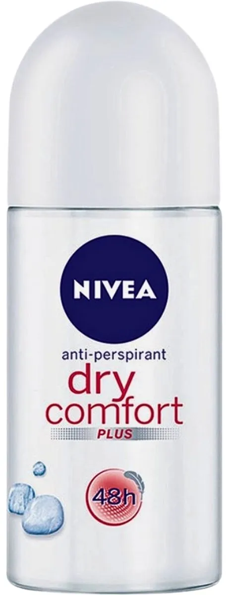 NIVEA Deodorant Roller Dry Comfort 50ml - 200ml (4x50ml)